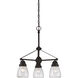 Laurel 3 Light 21.5 inch Sudbury Bronze Chandelier Ceiling Light