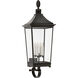 Rudolph Colby Rosedale Classic 4 Light 52 inch French Rust Outdoor Wall Lantern, Large Tall