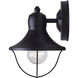 Madison 1 Light 6.5 inch Black Outdoor Lantern, Twin Pack