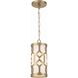 Jennings 1 Light 6.25 inch Aged Brass Mini Pendant Ceiling Light
