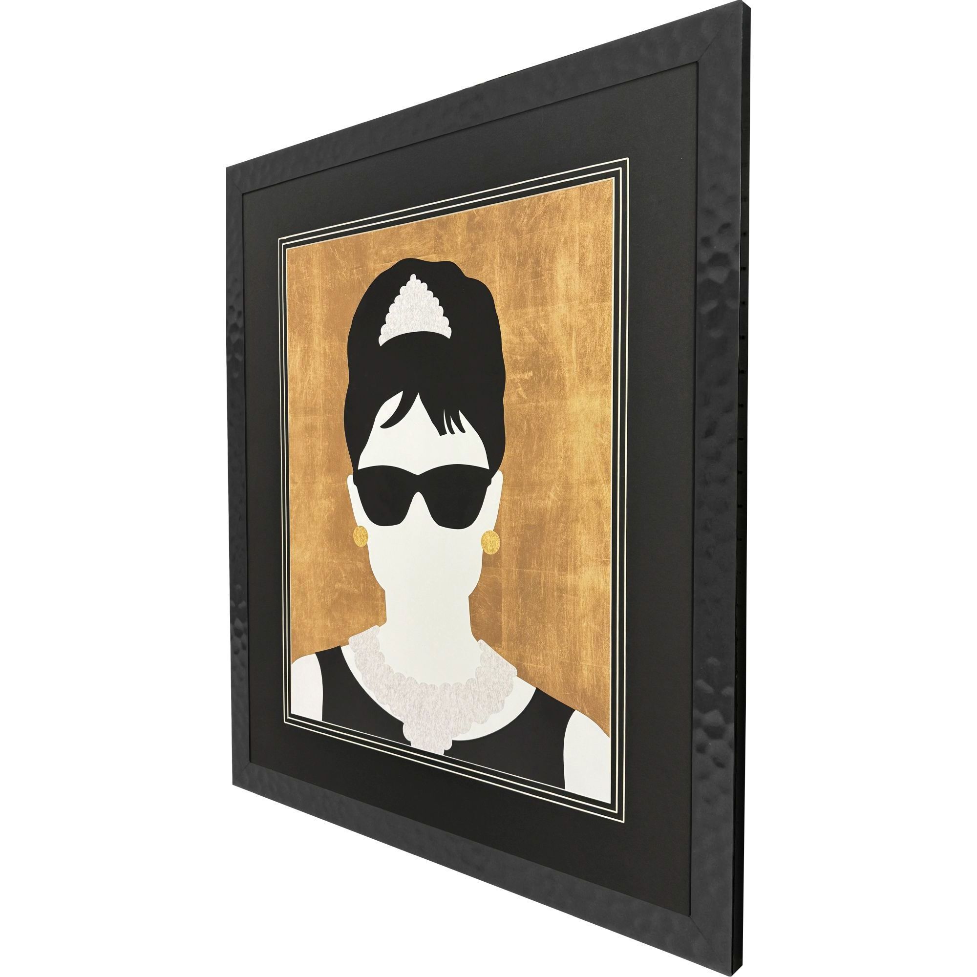 Icon Blonde Bombshell Icon Fashion Favourite Icon Silent Star Icon The King Black and White Framed Art, Propac