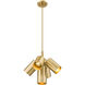 Lumina 5 Light 17 inch Modern Gold Chandelier Ceiling Light