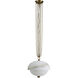 Volterra LED 17 inch Winter Brass Pendant Ceiling Light