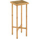 Silang 23.75 X 9.75 inch Natural Rattan and Clear Drinks Table
