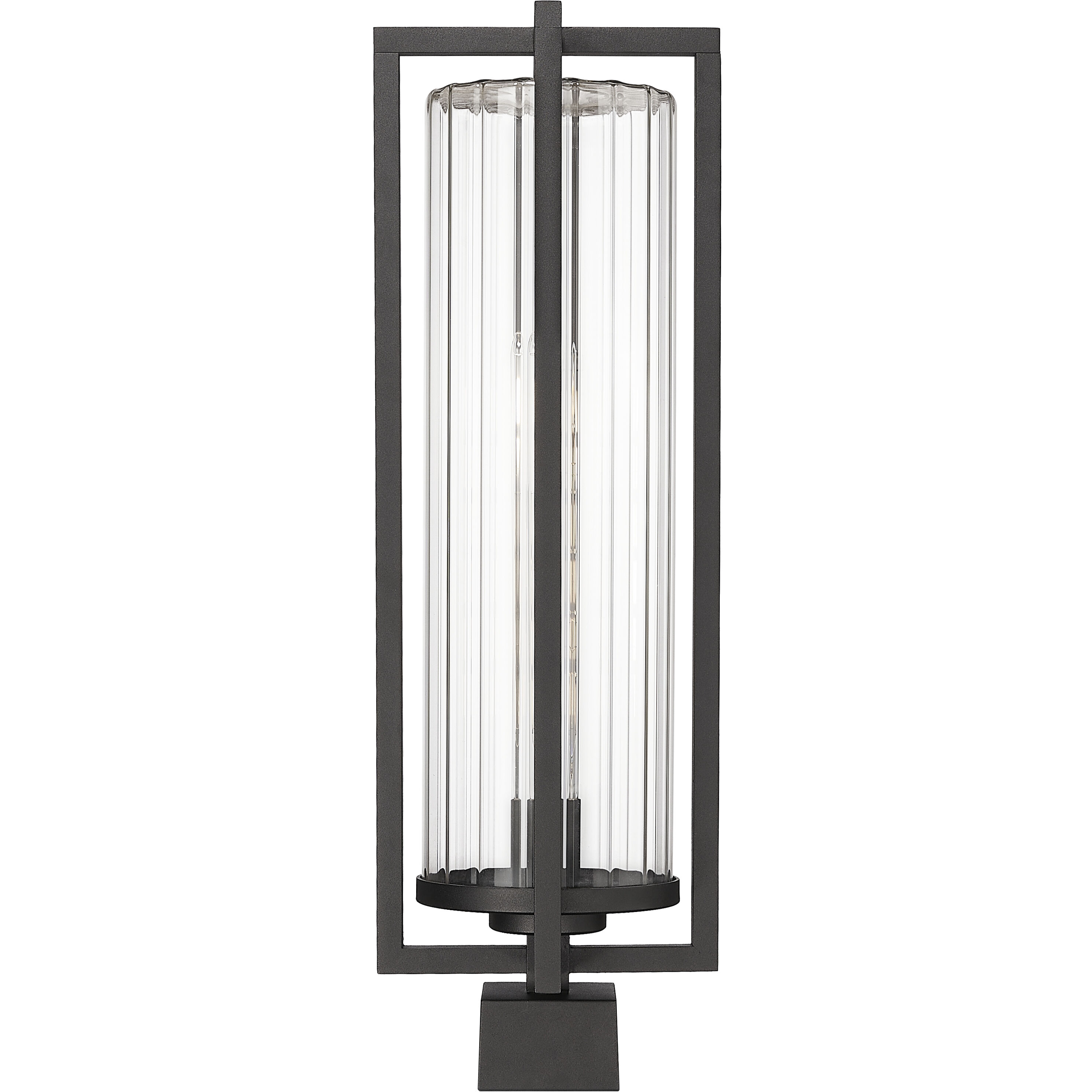 Aura 1 Light 24.5 inch Black Outdoor Post Mounted Fixture in G9