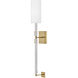 Anika Sconce Wall Light in Lacquered Brass