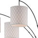 Vasanti 85 inch 60.00 watt Dark Bronze Arc Lamps Portable Light