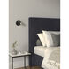 Ascoli 5.12 inch Matte Black Interior Reading Light Wall Light