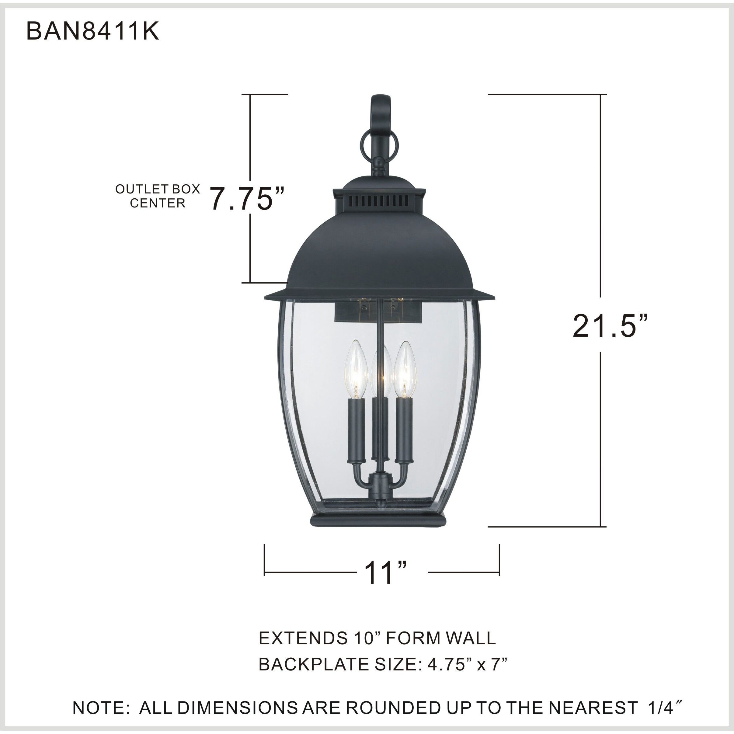 Bain Outdoor Wall Lantern
