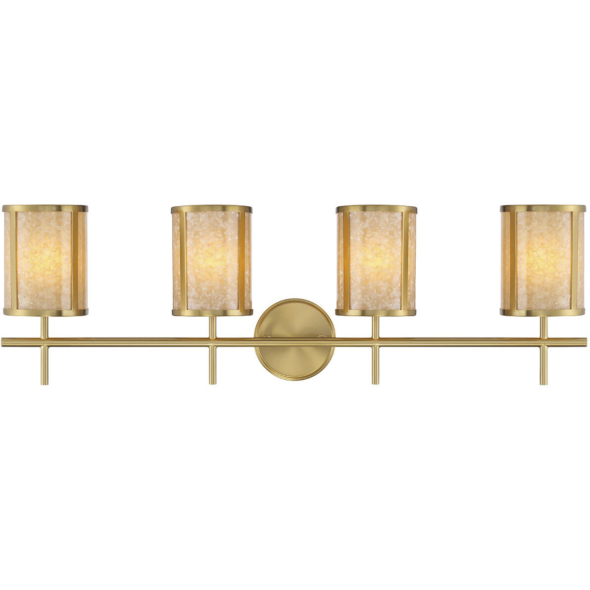 Camden 4 Light 33.75 inch Warm Brass Bath Wall Light