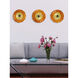 Merida Orange Art Glass Wall Decor