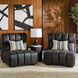 Belfort Black / Dark Brown Lounger