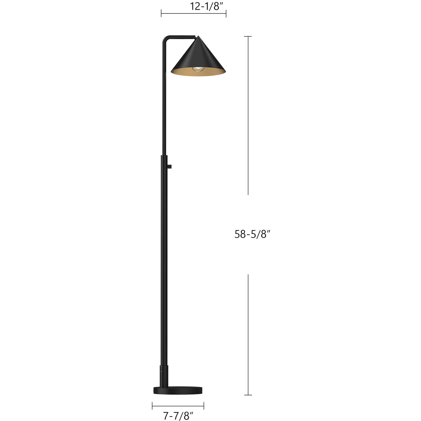 Alora Mood Remy 58.63 inch 60.00 watt Matte Black Floor Lamp Portable Light