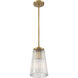 Chantilly 1 Light 8 inch Warm Brass Pendant Ceiling Light, Essentials