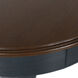 Savannah 29.5 X 21.5 inch Midnight Blue and Brown Pedestal Side Table