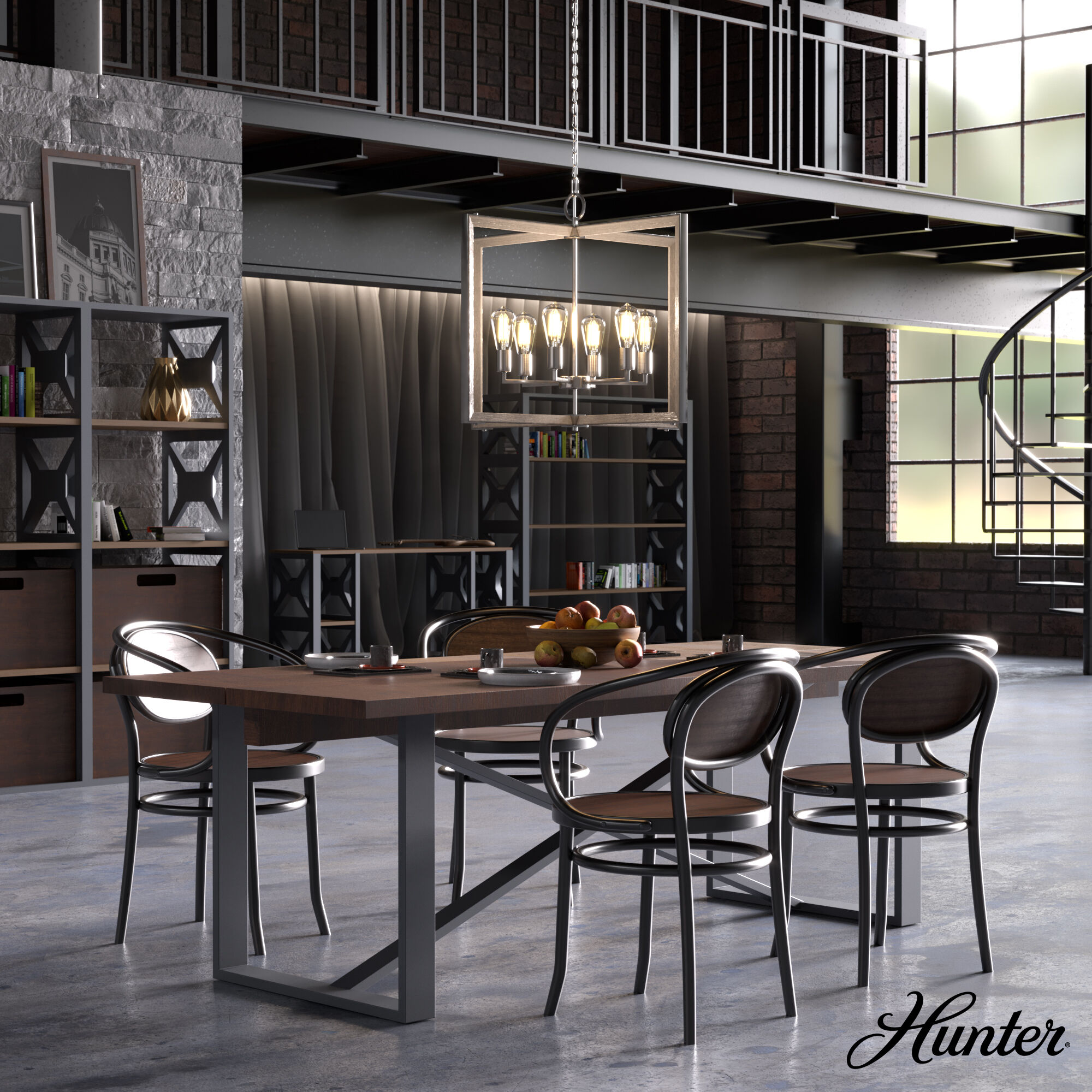 Woodburn 6 Light 30.5 inch Brushed Nickel Pendant Ceiling Light