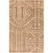 Mandela 72 X 48 inch Brown and Neutral Area Rug, Jute