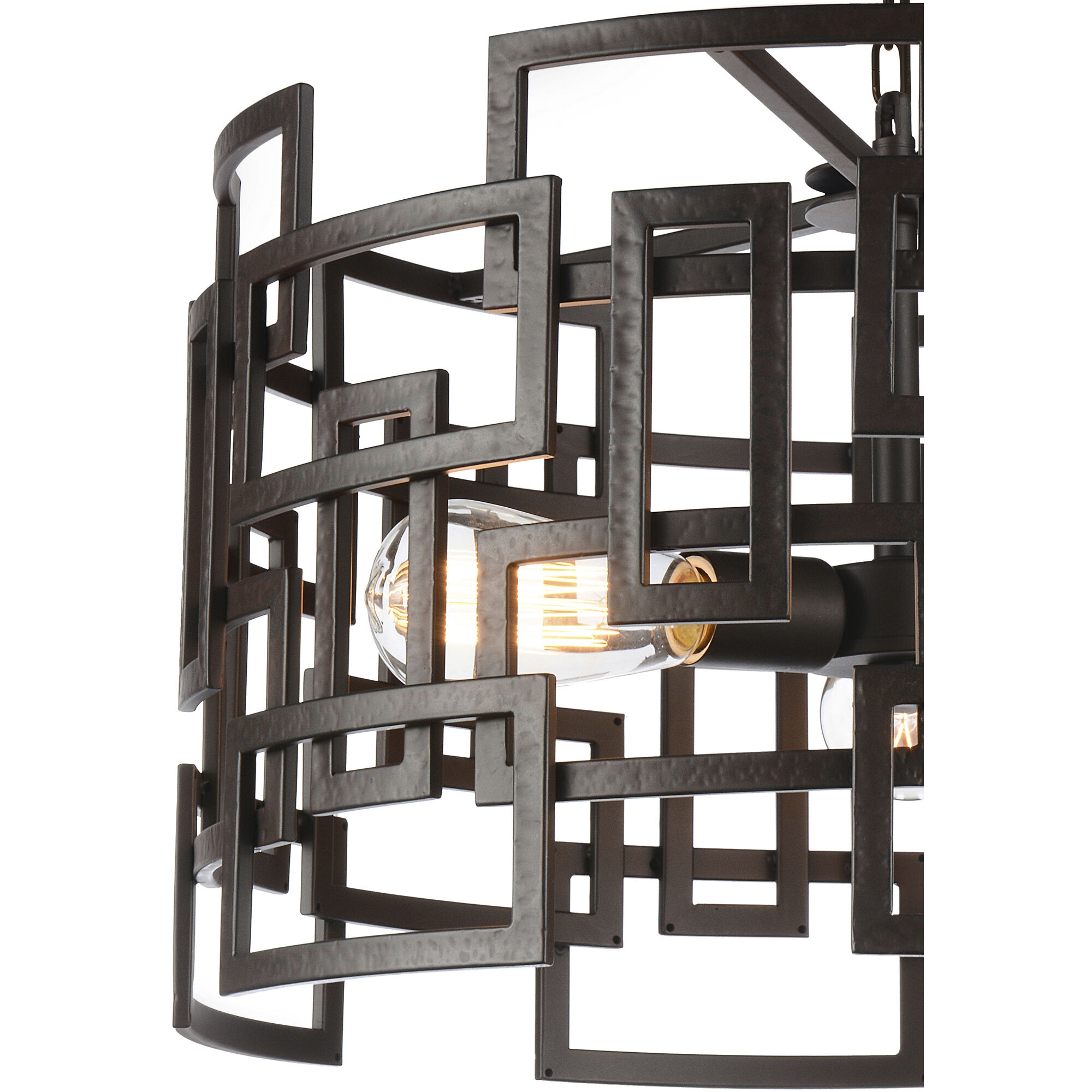 Litani 4 Light 25 inch Brown Down Chandelier Ceiling Light