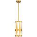Royston 1 Light 7 inch Antique Gold Mini Pendant Ceiling Light