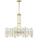 Bolton 12 Light 31 inch Aged Brass Chandelier Ceiling Light
