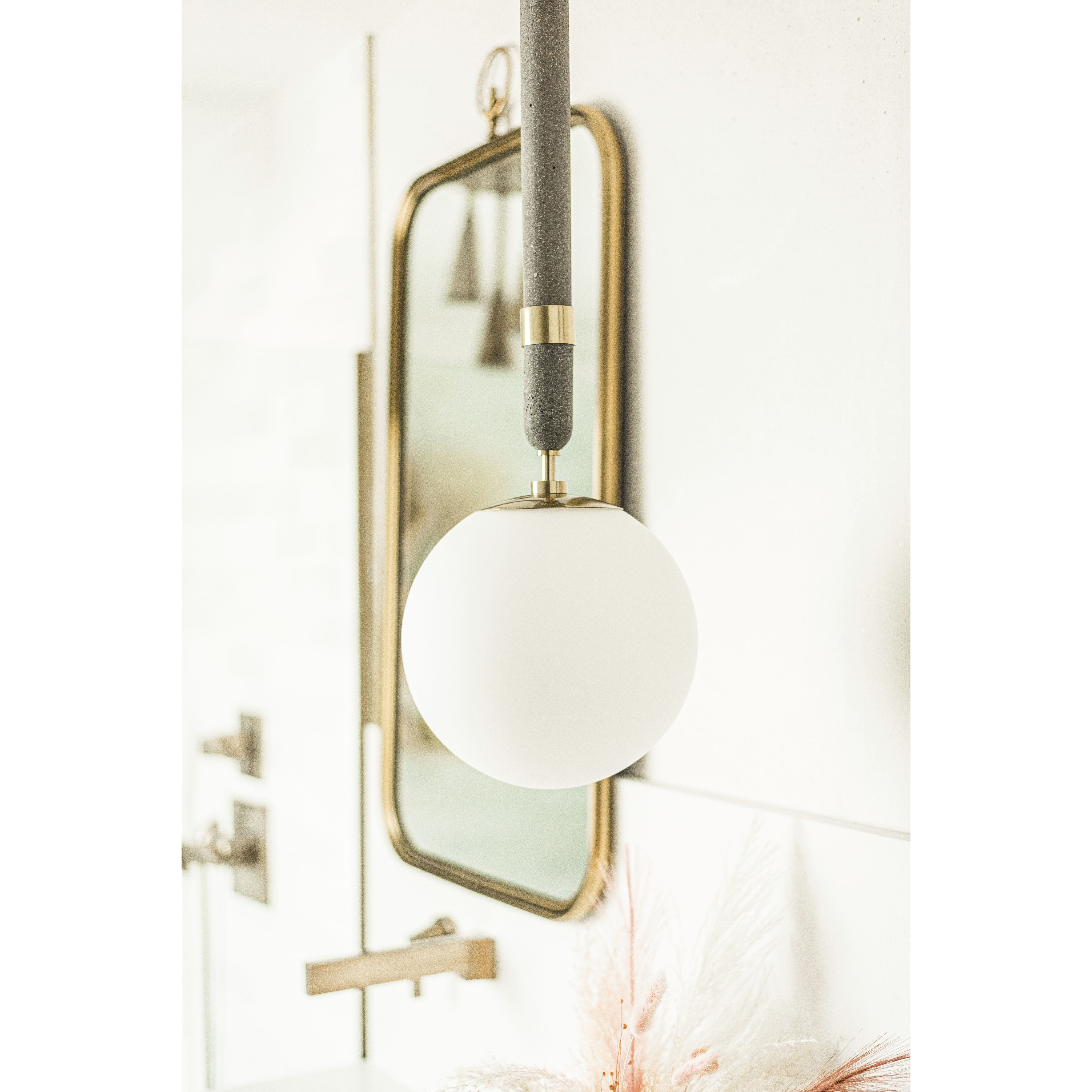 Brielle 1 Light 10 inch Aged Brass Pendant Ceiling Light
