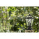 Talbot 3 Light 21 inch Oil Rubbed Bronze Outdoor Pier Mounted Fixture in Seedy Glass