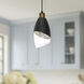 Alora Mood Capri Pendant Ceiling Light in Matte Black