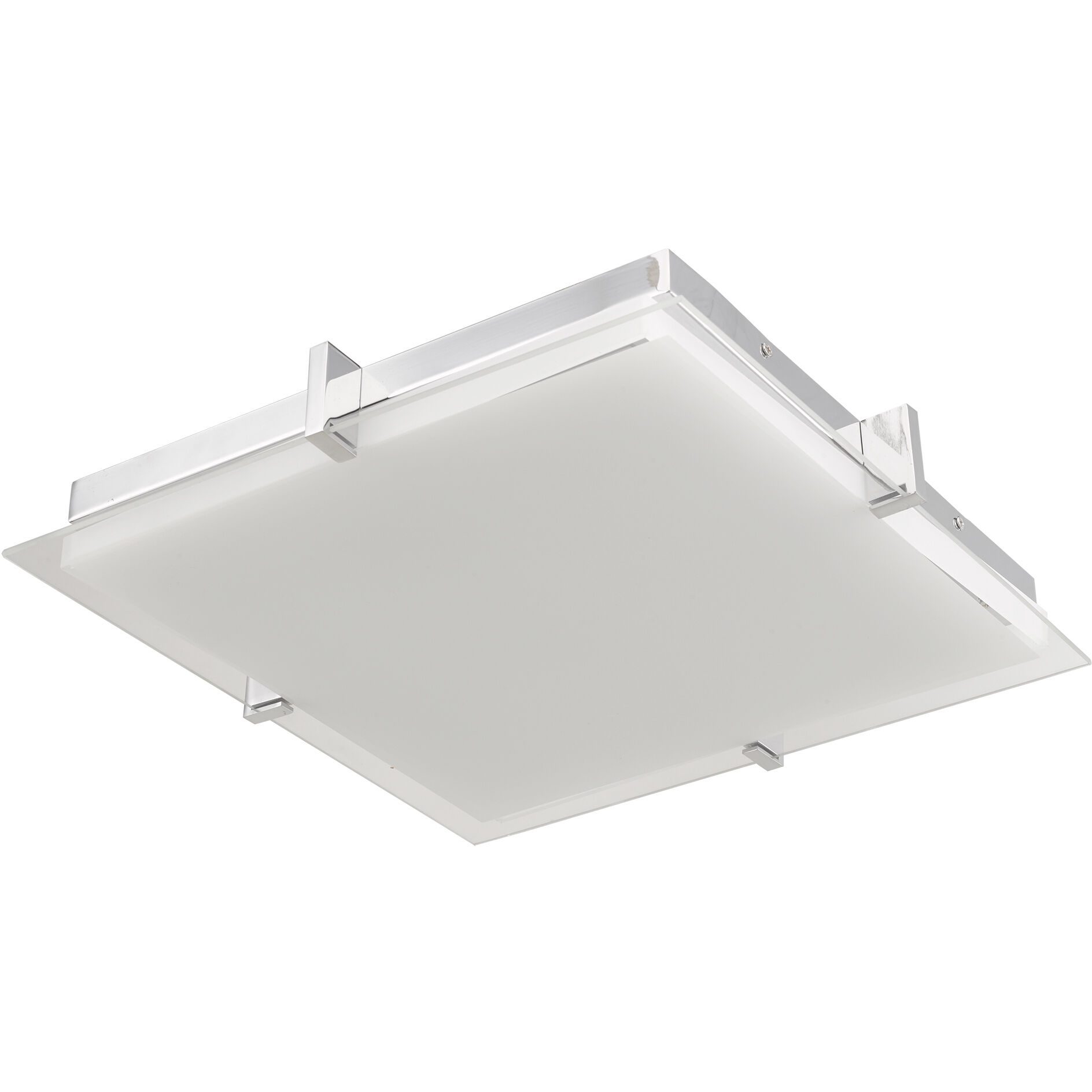 Matrix LED 15.4 inch Chrome Flush Mount Ceiling Light