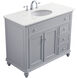 Otto 42 X 21 X 35 inch Grey Vanity Sink Set
