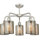 Cobbleskill 5 Light 23 inch Satin Nickel Chandelier Ceiling Light in Mercury