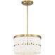 Coronelle 3 Light 16 inch Legacy Brass Convertible Semi-Flush Ceiling Light