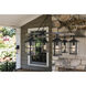 Open Air Lakehouse 6 Light 42 inch Aged Zinc with Driftwood Gray Outdoor Hanging in Non-LED, Estate Series