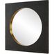 Ember 42 X 42 inch Black and Plated Brass Mirror