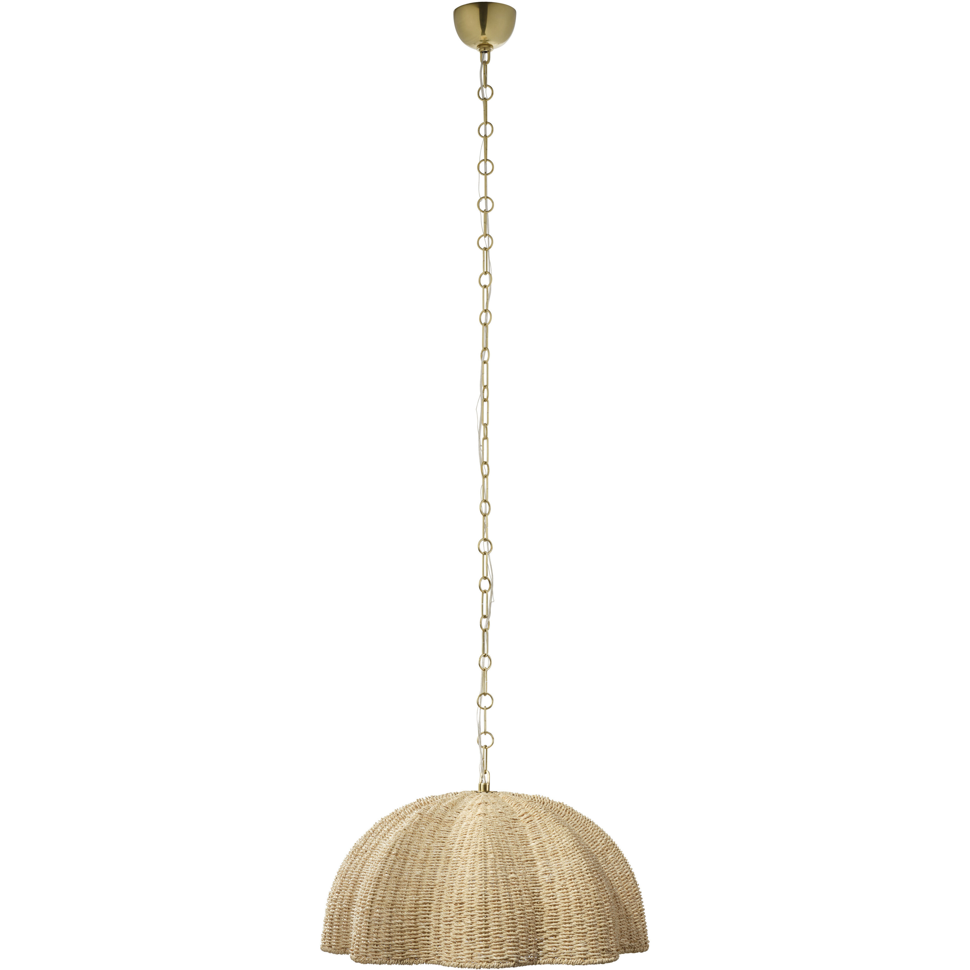 Rosemary 1 Light 24 inch Antique Brass Pendant Ceiling Light, Inline