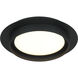 Iris LED 12 inch Matte Black Flush Mount Ceiling Light