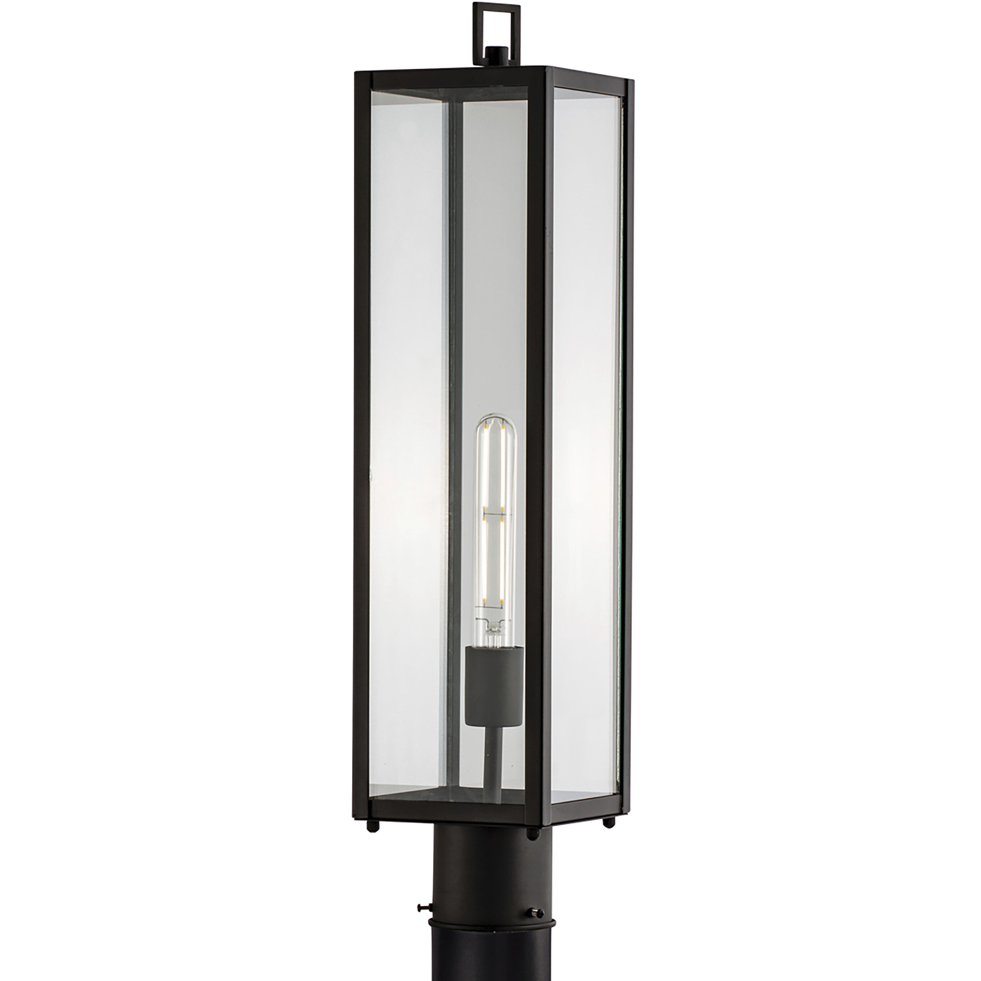 Capture 1 Light 24.5 inch Matte Black Outdoor Post Light