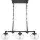 Saddle Creek 3 Light 33 inch Noble Bronze Linear Chandelier Ceiling Light