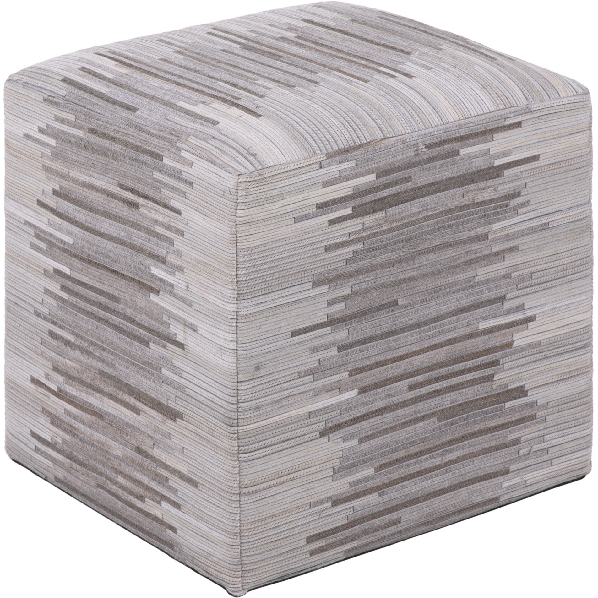 Zander 18 inch Cream Ottoman, Cube