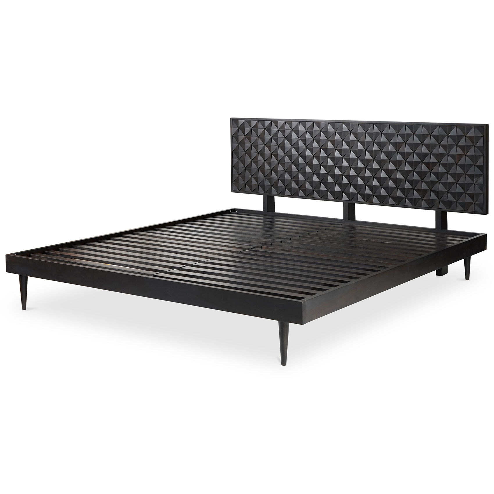 Pablo Black Bed, Queen