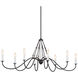 Homestead Freesia 8 Light 20 inch Anvil Iron Chandelier Linear Ceiling Light