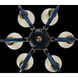 Tinta 6 Light 28 inch Winter Brass Pendant Ceiling Light