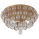Canada 6 Light 24 inch Brass Semi Flush Mount Ceiling Light