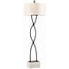 Dutton 150.00 watt Blackened Floor Lamp Portable Light