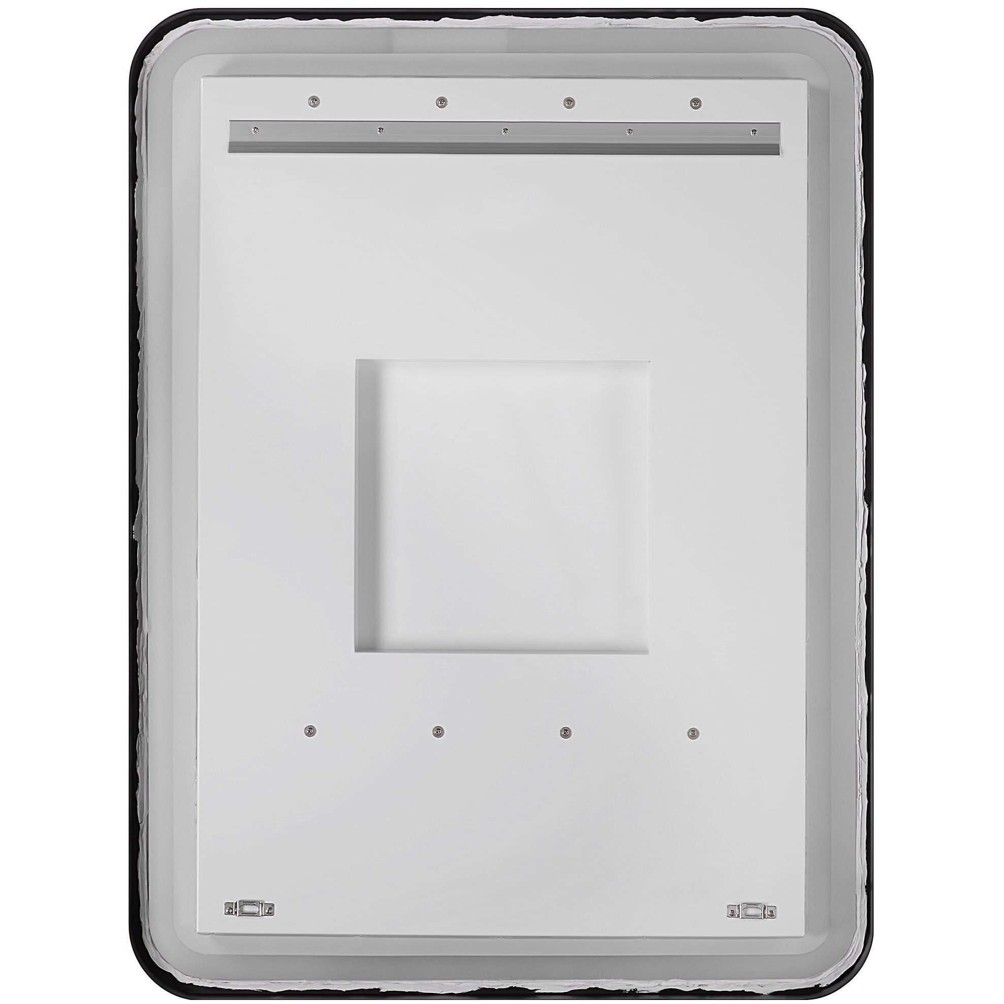 Crofton 40 X 30 inch Satin Black LED Lighted Mirror