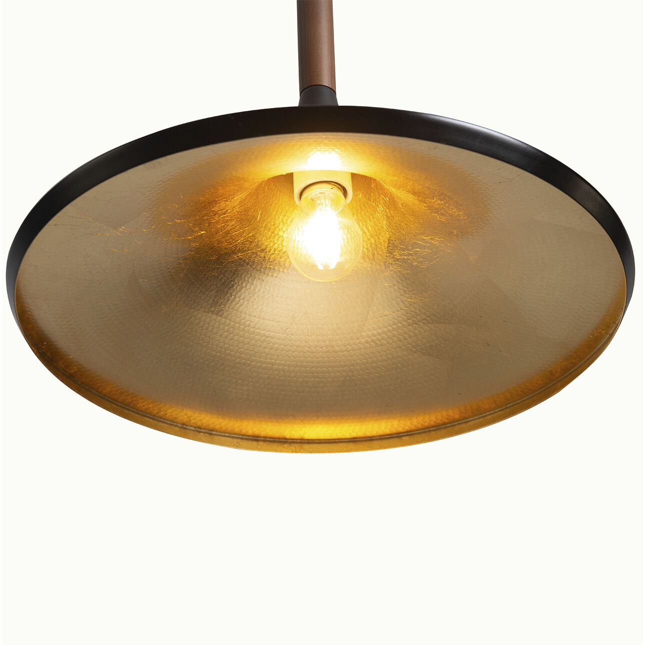 Lodi LED 13 inch Matte Black and Walnut Pendant Ceiling Light