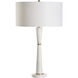 Guinevere 24.5 inch 100.00 watt White/Cream and Gold Table Lamp Portable Light
