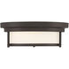 Contemporary 2 Light 13 inch Oil Rubbed Bronze Flush Mount Ceiling Light