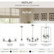 Replay 2 Light 13 inch Brushed Nickel Bath & Vanity Light Wall Light