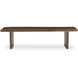 Lila Brown Dining Bench, Small