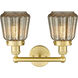 Chatham 2 Light 15.5 inch Satin Gold Bath Vanity Light Wall Light in Mercury